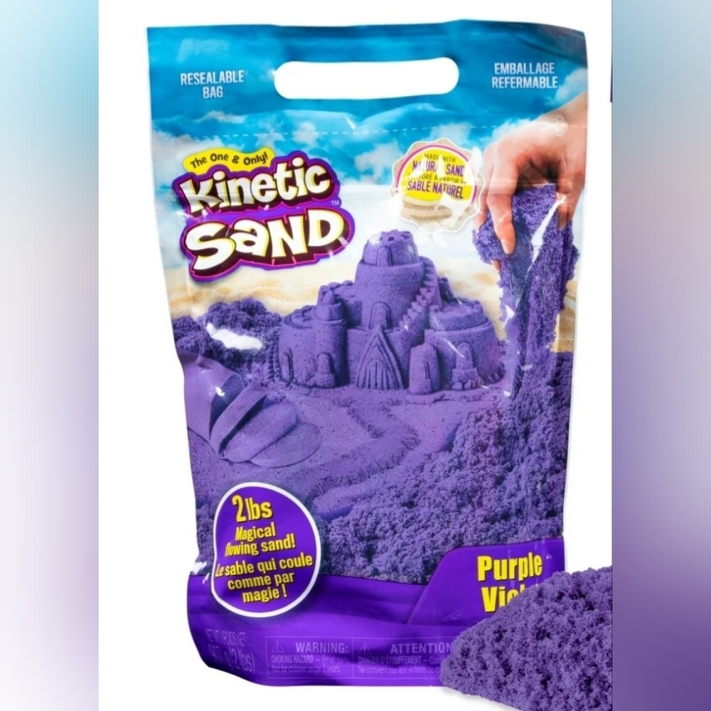 Kinetic Sand purple violet The Original‎ Moldable Sensory Play Sand Toy 2lb bag